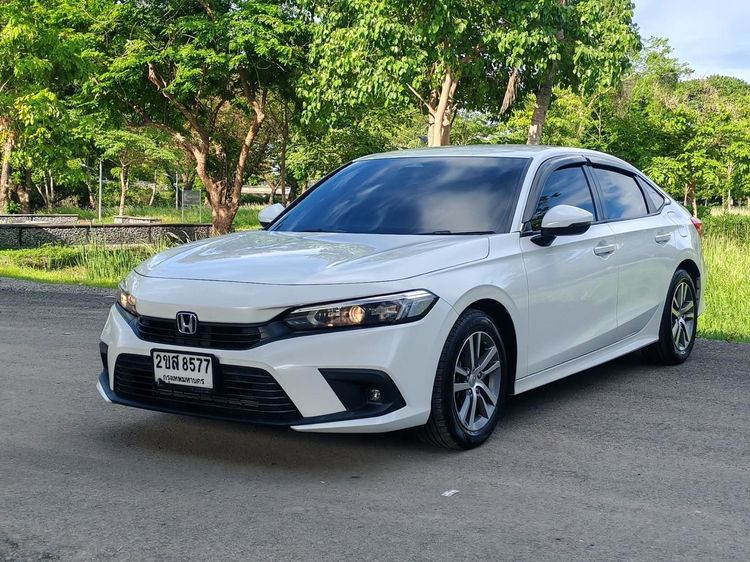 Honda Civic 2022 1.5 Turbo EL+ Sedan เบนซิน ไม่ติดแก๊ส เกียร์อัตโนมัติ ขาว รูปที่ 3