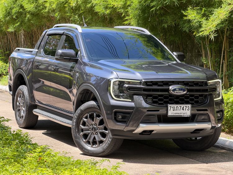 รถ Ford Ranger 2.0 Turbo Hi-Rider Wildtrak สี เทา