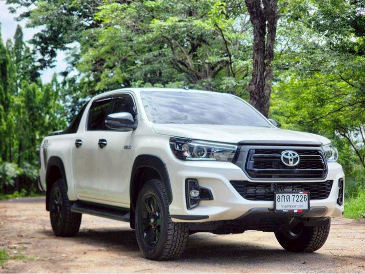 Toyota Hilux Revo 2019 Smart Cab Prerunner 2x4 2.4 Rocco Pickup เบนซิน ไม่ติดแก๊ส เกียร์อัตโนมัติ ขาว