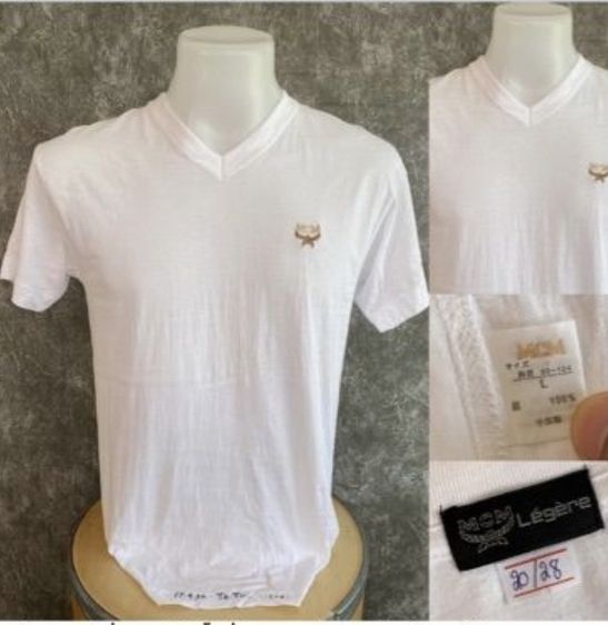 เสื้อยืดสีขาว MCM