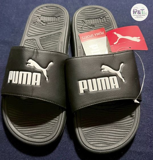 รองเท้าแตะ หนัง PU UK 8 | EU 42 | US 8.5 ดำ ขายรองเท้า PUMA จากเกาหลี สภาพใหม่แกะกล่อง ไม่ผ่านการใช้งาน แท้ร้อยเปอร์เซ็นต์