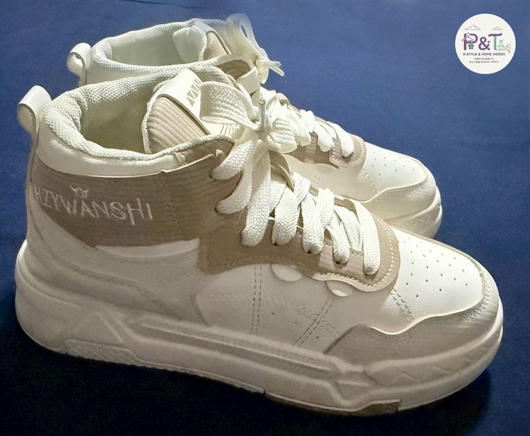 อื่นๆ รองเท้าผ้าใบ หนัง PU UK 6 | EU 39 1/3 | US 7.5 เนื้อ ขายรองเท้า HZYWANSHI จากเกาหลี สภาพใหม่มาก แท้ร้อยเปอร์เซ็นต์