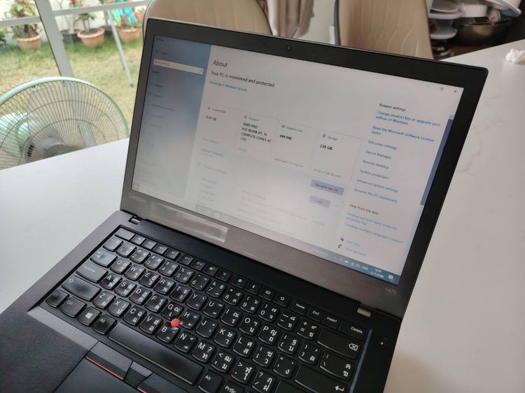 Thinkpad A475 AMD PRO A12 8830B R7 2.5 Ghz Ram 8 Gb SSD M.2 256 Gb จอ 14 นิ้ว รูปที่ 5