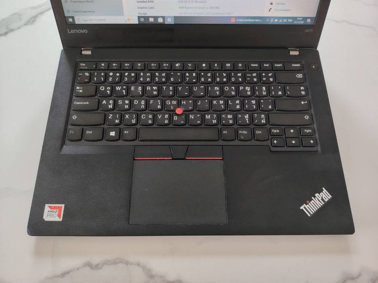 Thinkpad A475 AMD PRO A12 8830B R7 2.5 Ghz Ram 8 Gb SSD M.2 256 Gb จอ 14 นิ้ว รูปที่ 7