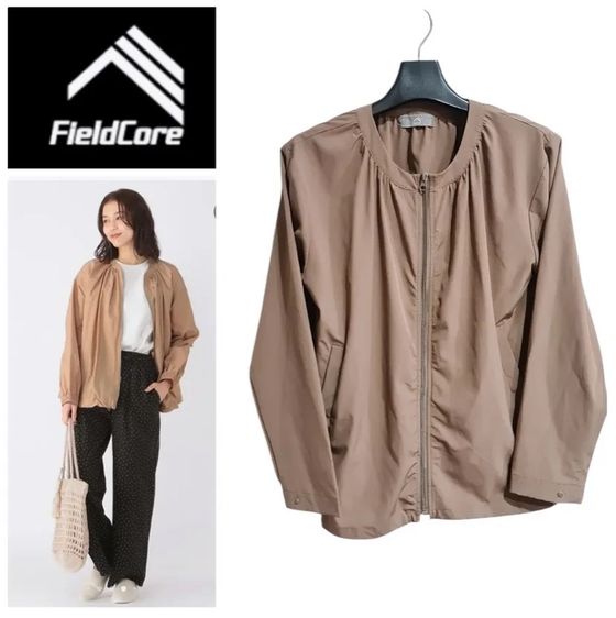 ไม่ระบุ อื่นๆ อื่นๆ อื่นๆ เสื้อแจ็กเก็ตกันลม FieldCore (แบรนด์ญี่ปุ่น) สีน้ำตาลสวย สภาพดีมาก ไซส์ L