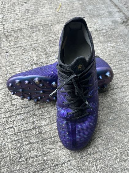 รองเท้าฟุตบอล สตั๊ด Kelme lightning 3.0MG เบอร์41 ยาว26.0cm สีม่วง ตัวท็อป