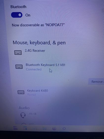 ขายคีย์บอร์ดบลูทูธไร้สายพร้อมทัชแพด Bluetooth Keyboard with Trackpad รูปที่ 10