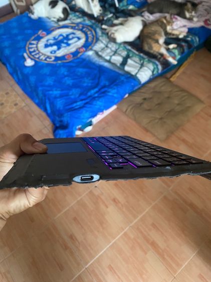 ขายคีย์บอร์ดบลูทูธไร้สายพร้อมทัชแพด Bluetooth Keyboard with Trackpad รูปที่ 4