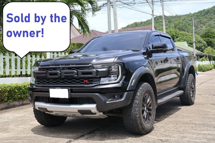 Ford Ranger 2023 Raptor 3.0L V6 Twin-Turbo EcoBoost 4x4 Pickup เบนซิน เกียร์อัตโนมัติ ดำ รูปที่ 2
