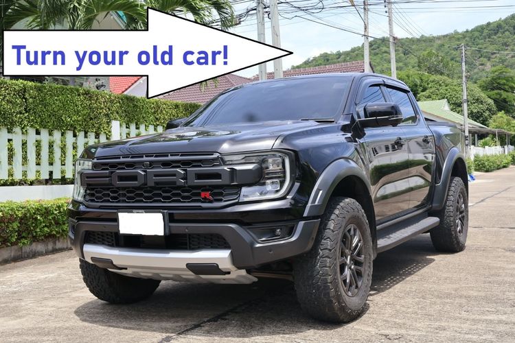 Ford Ranger 2023 Raptor 3.0L V6 Twin-Turbo EcoBoost 4x4 Pickup เบนซิน เกียร์อัตโนมัติ ดำ รูปที่ 3