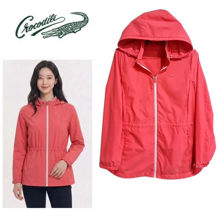 ผู้หญิง ส้ม อื่นๆ อื่นๆ แจ็คเก็ตกันลมผ้าร่มแบรนด์ Crocodile แท้จากเกาหลี size 95 ( รอบอก  38-40) 