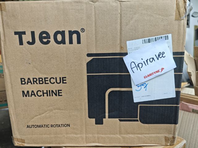 TJean  barbeque machine เตาปิ้งย่างไฟฟ้า  ไร้ควัน เตาบาร์บีคิวไฟฟ้า มัลติฟังก์ชั่น ย่าง อบ ทอด เครื่องย่างเสียบไม้ไฟฟ้า หมุนอัตโนมัติ
  ใหม่ยังไม่แกะกล่อง  1600
ประกันศูนย์ 
   นัดรับ อ่อนนุช 17 
              ประชาอุทิศ 76 ทุ่งครุ 
 รูปที่ 4