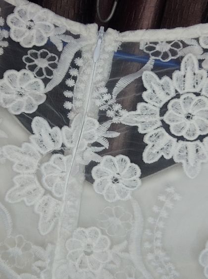 เดรสสีขาว ใช้เป็นชุดแต่งงาน หรือถ่ายพรีเวสดิ้งได้ มือ1 ป้ายห้อย รูปที่ 4