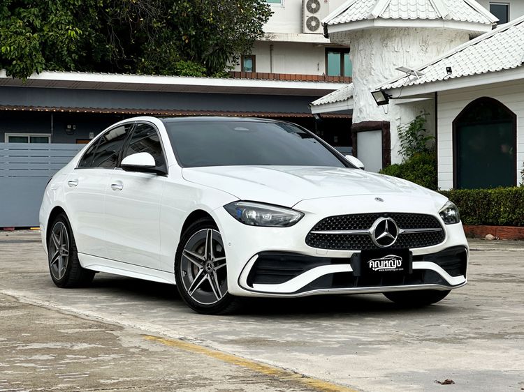 Mercedes-Benz C-Class 2022 C350e Sedan ปลั๊กอินไฮบริด (PHEV) ไม่ติดแก๊ส เกียร์อัตโนมัติ ขาว รูปที่ 3