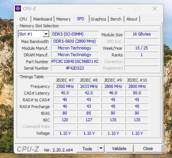 ที่เก็บข้อมูลและเมมโมรี่การ์ด For Sale 16GB Micron DDR5-5600 SO-DIMM Laptop RAM