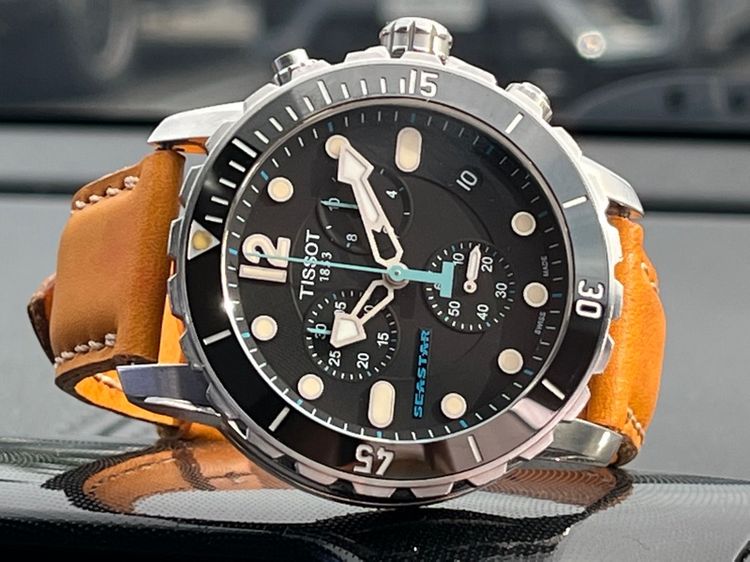 รับเทรด Tissot Seastar1000 Chronograph สาย 2เส้น Full set