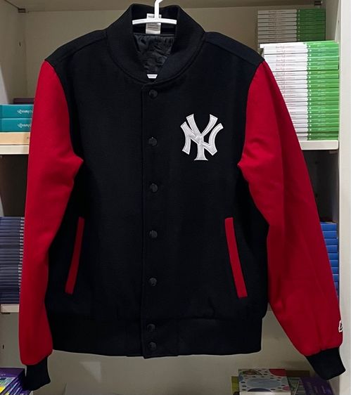 ดำ EU 42 แขนยาว เสื้อแจ็คเก็ต | เสื้อคลุม อื่นๆ เสื้อแจ็คเก็ตเบสบอลทีม New York Yankees แบรนด์ Majestic