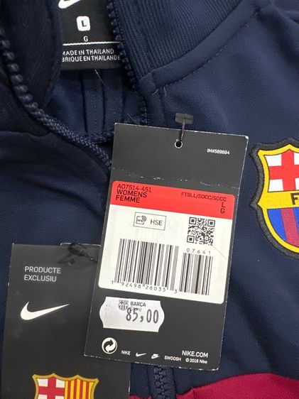 NIKE I96 FC BARCELONA 2019-2020 JACKET TRACK SOCCER FOOTBALL รูปที่ 7