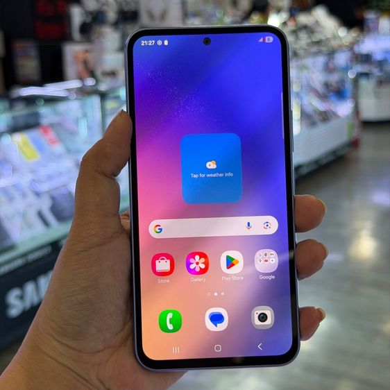 Samsung A54 5G สีม่วง เครื่องศูนย์ สภาพสวยมากๆ จอ6.4นิ้ว แรม8รอม128 กล้อง50ล้าน(3ตัว)🔥🔥