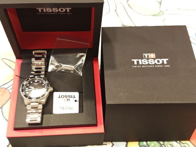 ดำ  tissot seastar 1000 powermatic 80