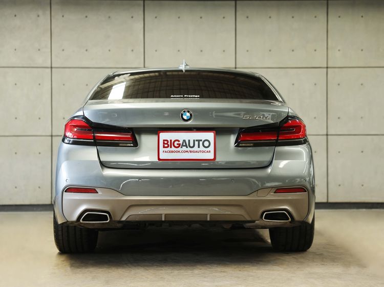 BMW Series 5 2021 520d Sedan ดีเซล ไม่ติดแก๊ส เกียร์อัตโนมัติ เทา รูปที่ 4
