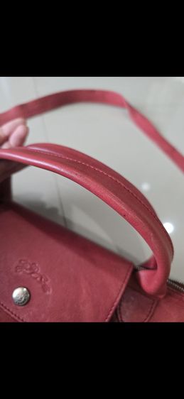 Longchamp หนังแกะ ของแท้ ไซส์ L สีแดงเลือดหมู รูปที่ 5