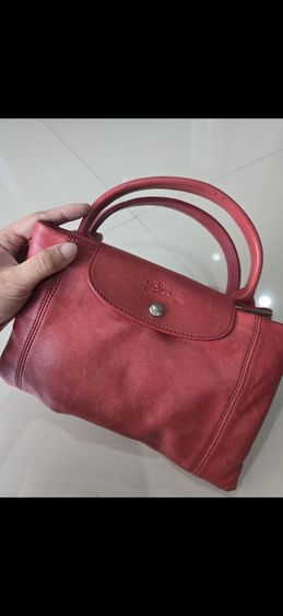 Longchamp หนังแกะ ของแท้ ไซส์ L สีแดงเลือดหมู รูปที่ 4