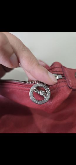 Longchamp หนังแกะ ของแท้ ไซส์ L สีแดงเลือดหมู รูปที่ 6