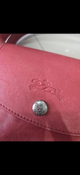 Longchamp หนังแกะ ของแท้ ไซส์ L สีแดงเลือดหมู รูปที่ 7