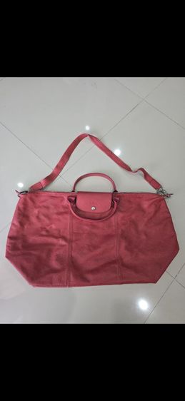 หญิง หนังแท้ Longchamp หนังแกะ ของแท้ ไซส์ L สีแดงเลือดหมู
