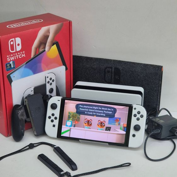 Nintendo Switch OLED Model สีขาว รุ่นจอ OLED ภาพสวย สีสด จอใหญ่