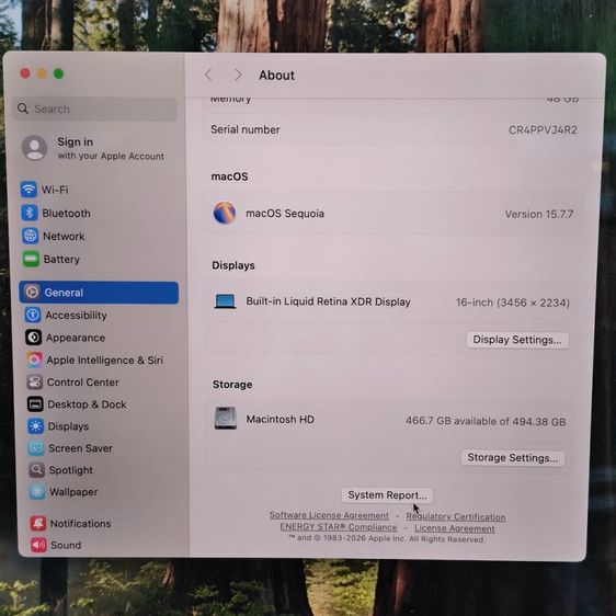 MacBook Pro 16 นิ้ว M4 Pro 2024 สี Space Black สเปคแรงมาก RAM 48GB  SSD 512GB  เครื่องไทย THA รูปที่ 9