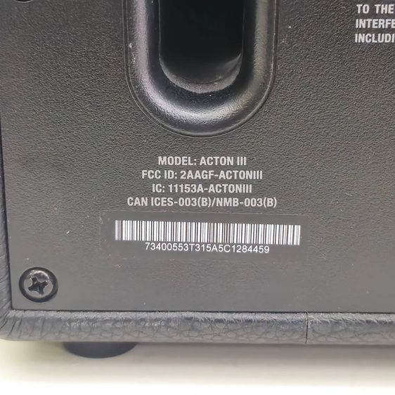 Marshall Acton III สี Black ลําโพง Bluetooth บ้าน เสียงดี เบสแน่น ดีไซน์คลาสสิกหลัง • ปรับกำลังไฟได้ • มี รูปที่ 9