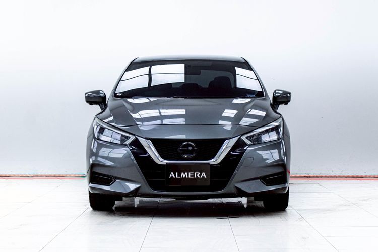 Nissan Almera 2022 1.0L Turbo V CVT Sedan เบนซิน ไม่ติดแก๊ส เกียร์อัตโนมัติ เทา รูปที่ 4