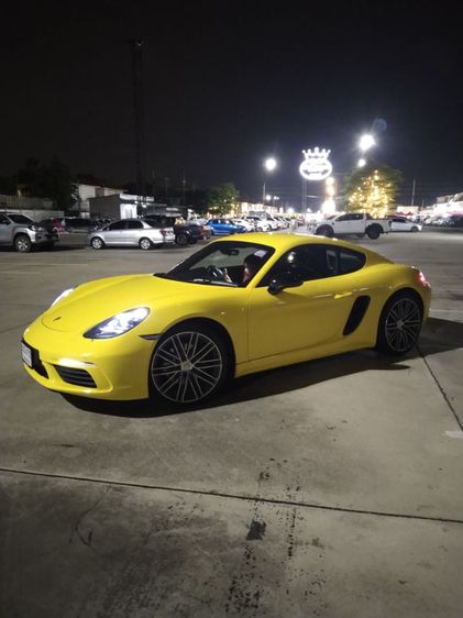 Porsche 718 2017 2.0 Cayman Sedan เบนซิน ไม่ติดแก๊ส เกียร์อัตโนมัติ เหลือง รูปที่ 4