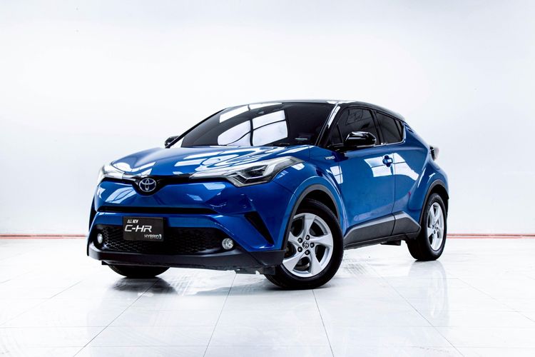 รถ Toyota C-HR 1.8 HV Hi สี น้ำเงิน