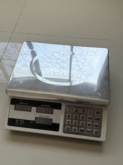 ขาย เครื่องชั่งดิจิตอล สูงสุด 40 กก. แบบคำนวณราคา คิดราคาในตัว  มือสอง