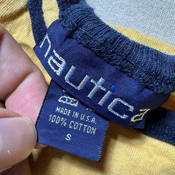 เสื้อยืด Nautica​ 90s made in USA​ Size S รูปที่ 3
