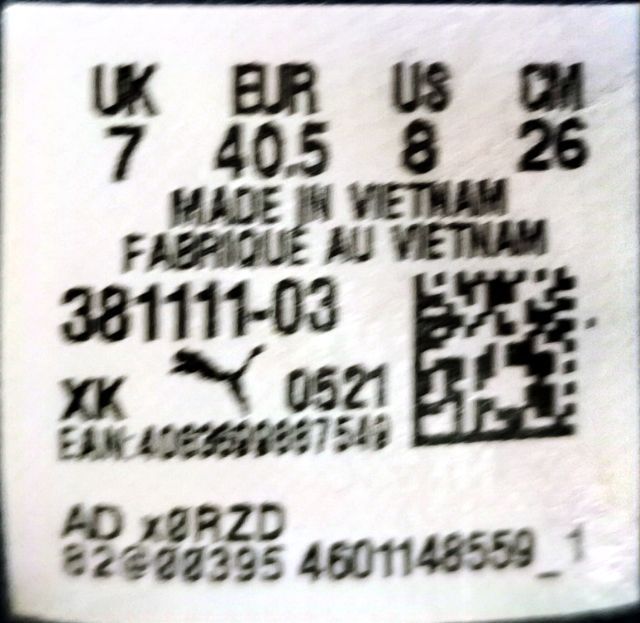 PUMA 40.5 26.0 แท้ มือสอง รูปที่ 5