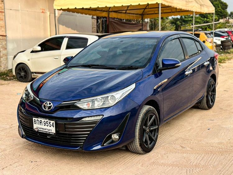 Toyota Yaris ATIV 2017 1.2 G Sedan เบนซิน ไม่ติดแก๊ส เกียร์อัตโนมัติ น้ำเงิน