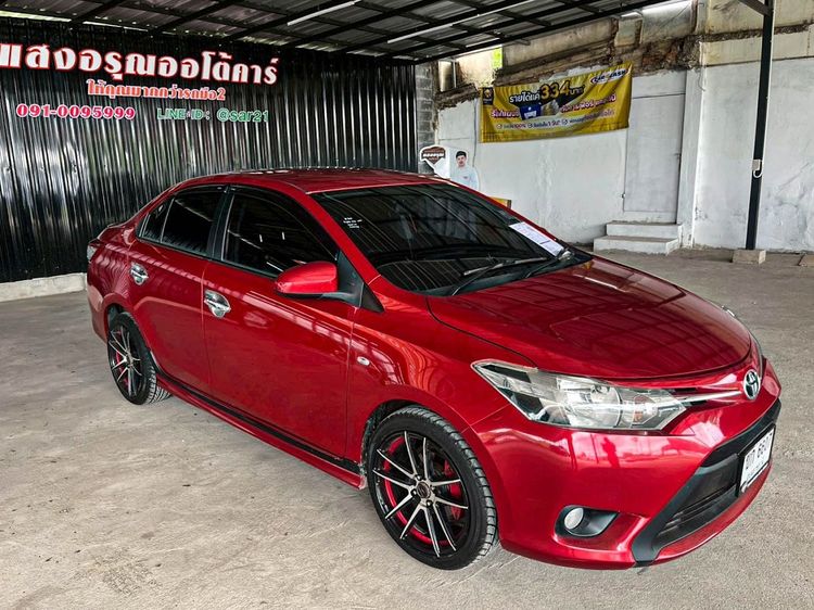 Toyota Vios 2014 1.5 J Sedan เบนซิน ไม่ติดแก๊ส เกียร์อัตโนมัติ แดง รูปที่ 3