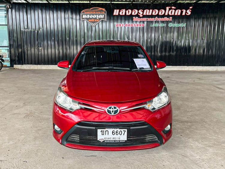 Toyota Vios 2014 1.5 J Sedan เบนซิน ไม่ติดแก๊ส เกียร์อัตโนมัติ แดง รูปที่ 2