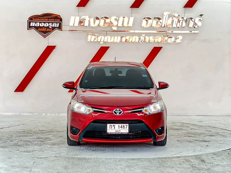 Toyota Vios 2015 1.5 E Sedan เบนซิน ไม่ติดแก๊ส เกียร์อัตโนมัติ แดง รูปที่ 2