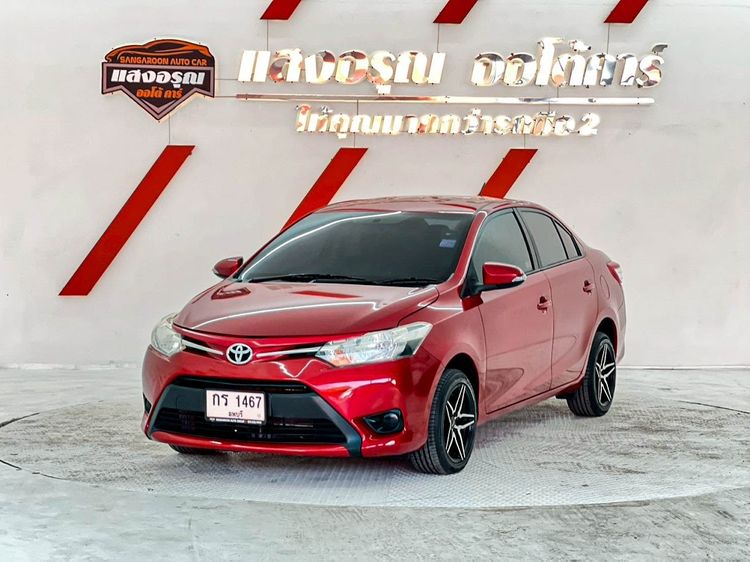Toyota Vios 2015 1.5 E Sedan เบนซิน ไม่ติดแก๊ส เกียร์อัตโนมัติ แดง