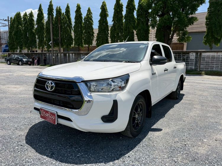 Toyota Hilux Revo 2022 Double Cab 2.4 Entry Z Edition Pickup ดีเซล ไม่ติดแก๊ส เกียร์อัตโนมัติ ขาว