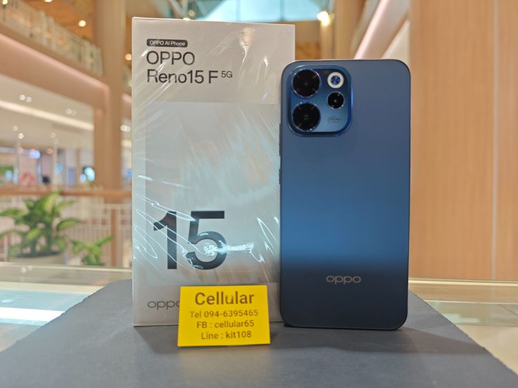 Oppo Reno15 F 5G 256GB เพิ่งใช้ไม่กี่วัน ประกันศูนย์เกือบปี ครบกล่อง