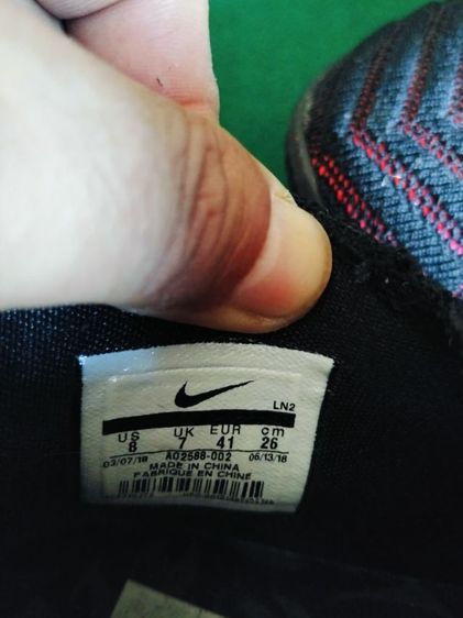 ขายรองเท้าหุ้มข้อ Nike รุ่น leBron 16 fresh bred black red man แท้ ผลิตในจีน size 7 เบอร์ 41 สีดำปนแดงสภาพเกือบใหม่ รูปที่ 8