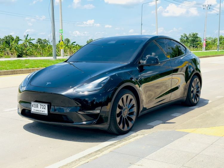 Tesla Model Y 2023 Performance Sedan ไฟฟ้า ไม่ติดแก๊ส เกียร์อัตโนมัติ ดำ