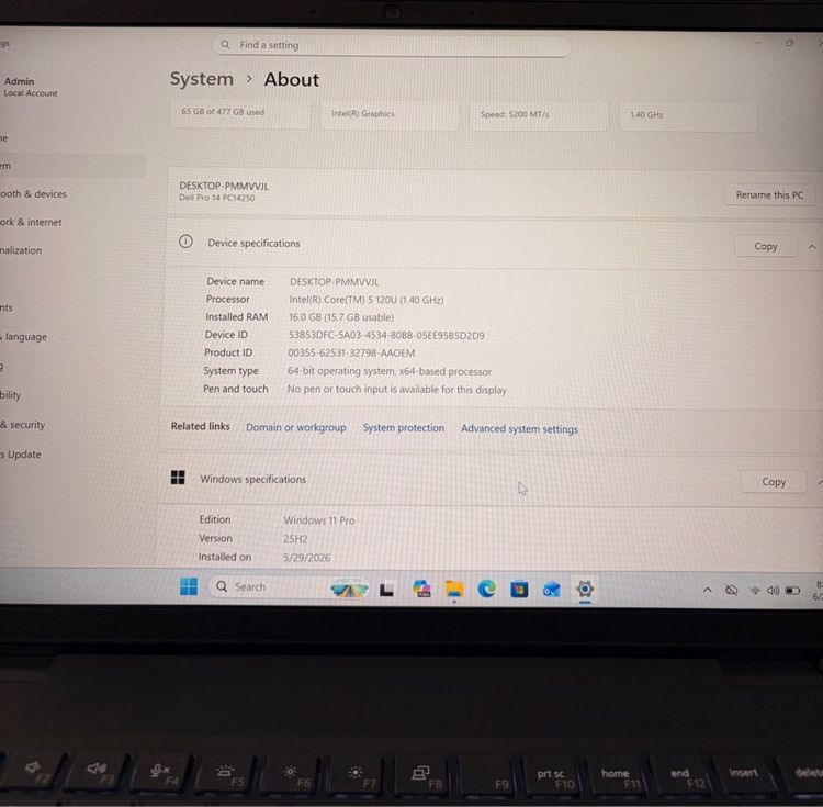 Dell Pro 14 PC14250 Core 5 รูปที่ 7