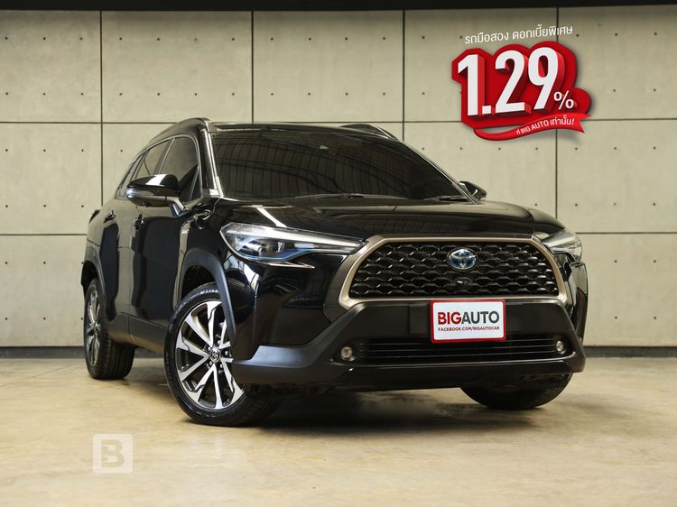 Toyota Corolla Cross 2023 1.8 Hybrid Premium Safety Utility-car ไฮบริด ไม่ติดแก๊ส เกียร์อัตโนมัติ ดำ